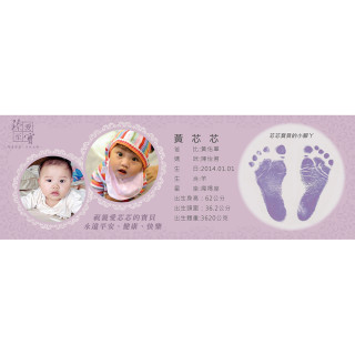 胎毛筆典藏足印