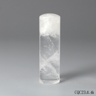 極透冰晶~白水晶圓章