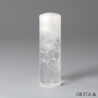 極透冰晶~白水晶圓章