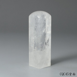 極透冰晶~白水晶方章