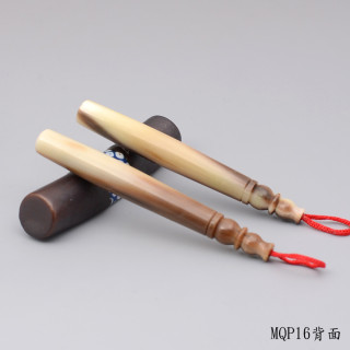 袖珍赤牛角胎毛筆一對