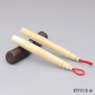 袖珍極品牛角胎毛筆一對