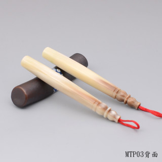 袖珍極品牛角胎毛筆一對