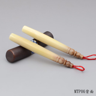 袖珍極品牛角胎毛筆一對