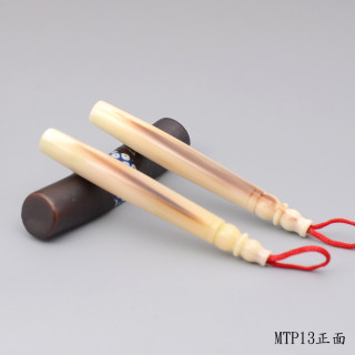 袖珍極品牛角胎毛筆一對