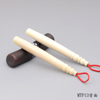 袖珍極品牛角胎毛筆一對
