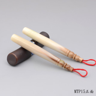 袖珍極品牛角胎毛筆一對