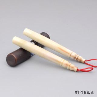 袖珍極品牛角胎毛筆一對