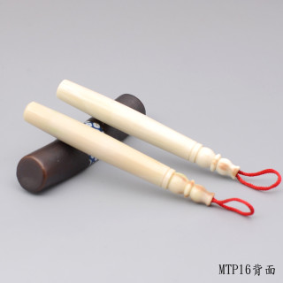 袖珍極品牛角胎毛筆一對