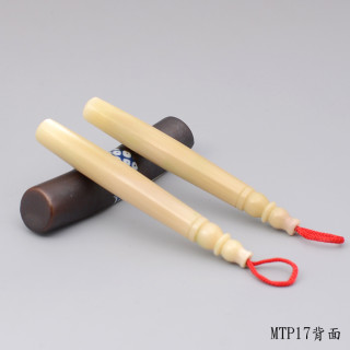 袖珍極品牛角胎毛筆一對