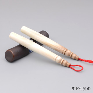 袖珍極品牛角胎毛筆一對