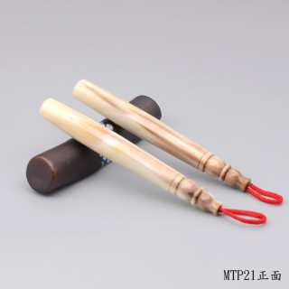 袖珍極品牛角胎毛筆一對