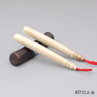 袖珍極品牛角胎毛筆一對