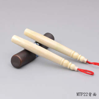 袖珍極品牛角胎毛筆一對