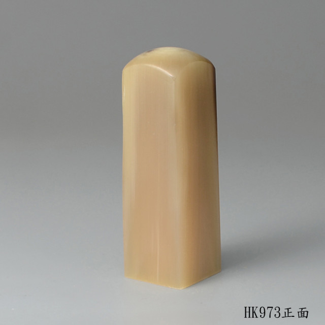 奶茶色牛角方章