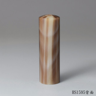 巧克力色牛角圓章