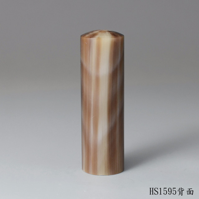 巧克力色牛角圓章