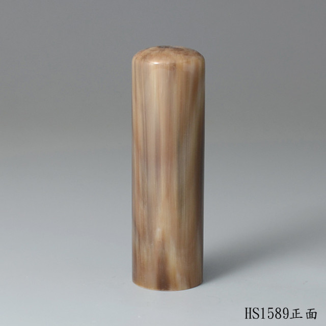 巧克力色牛角圓章