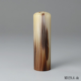 琥珀金牛角圓章