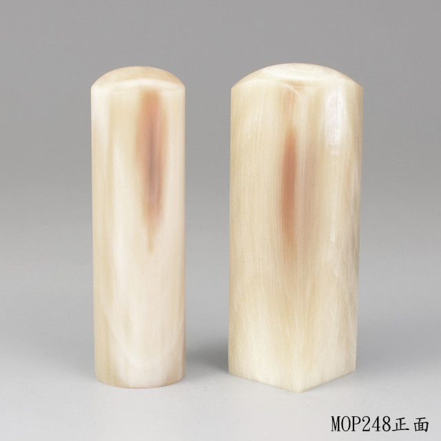 《女神級》奶茶色牛角對章