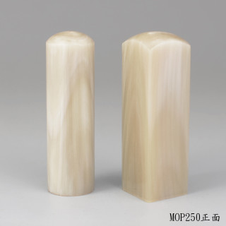 《女神級》奶茶色牛角對章